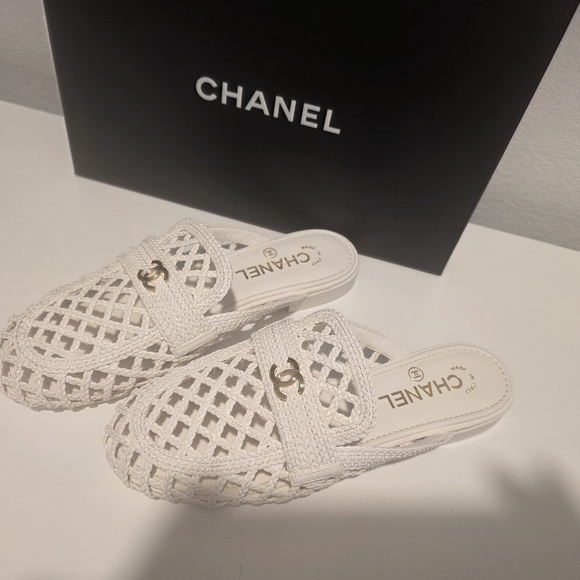 CHANEL Shoes - Chanel White Mules 2026  NEW